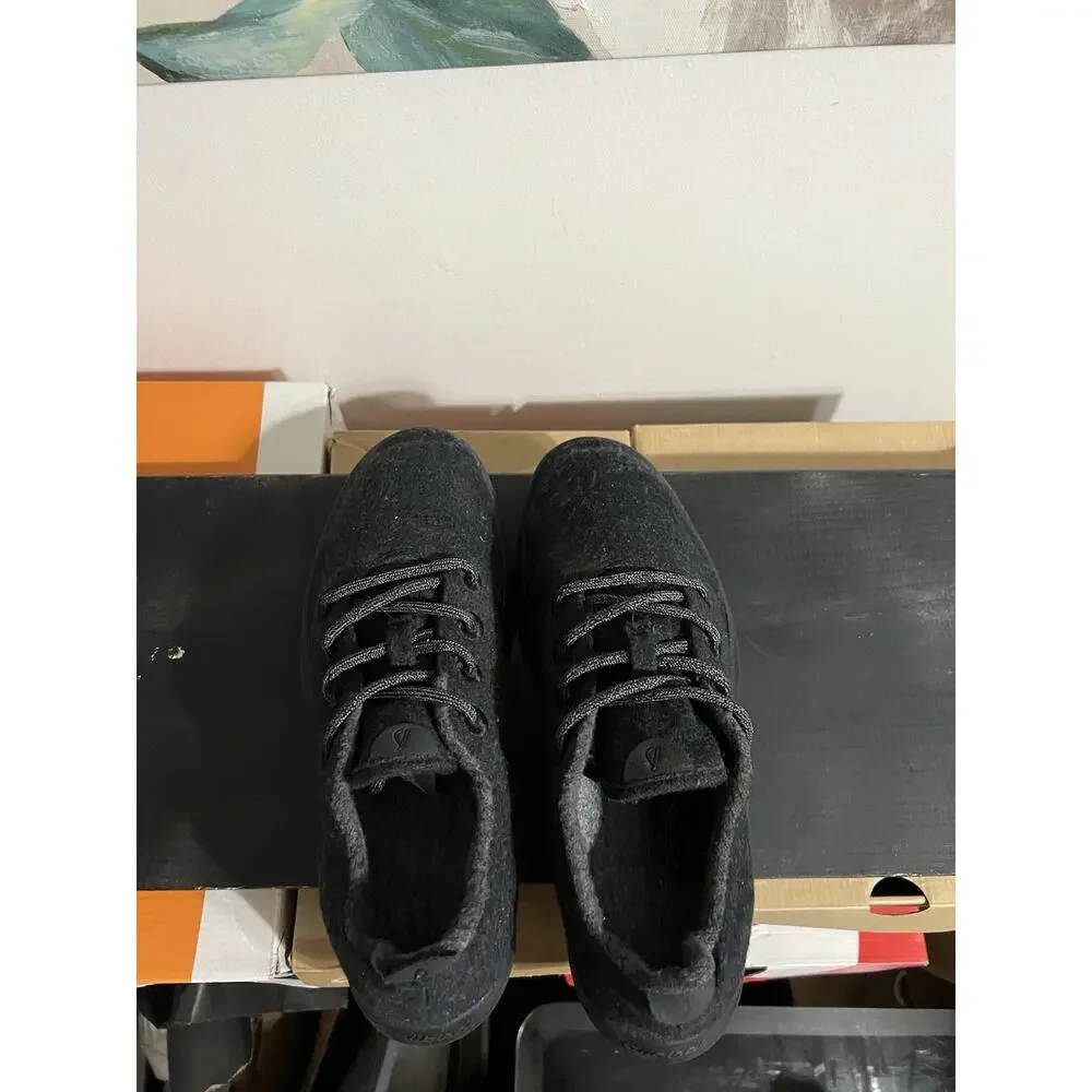 Size 11-Allbirds Wool Runners Mens Black Athletic Running Walking Shoes Sneakers